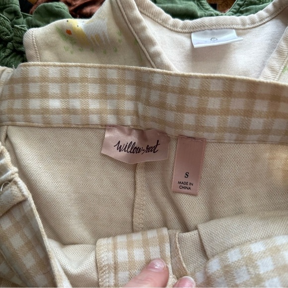 Willow & root women’s tan plaid trouser pants highwaisted size s small AP3977 - Picture 2 of 3